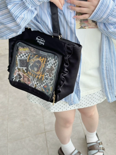 Baachoo Оригинальная кружевная пригородная атласная сумка для садовой боли в среду впускной сумка с одной плечом с одной плечом