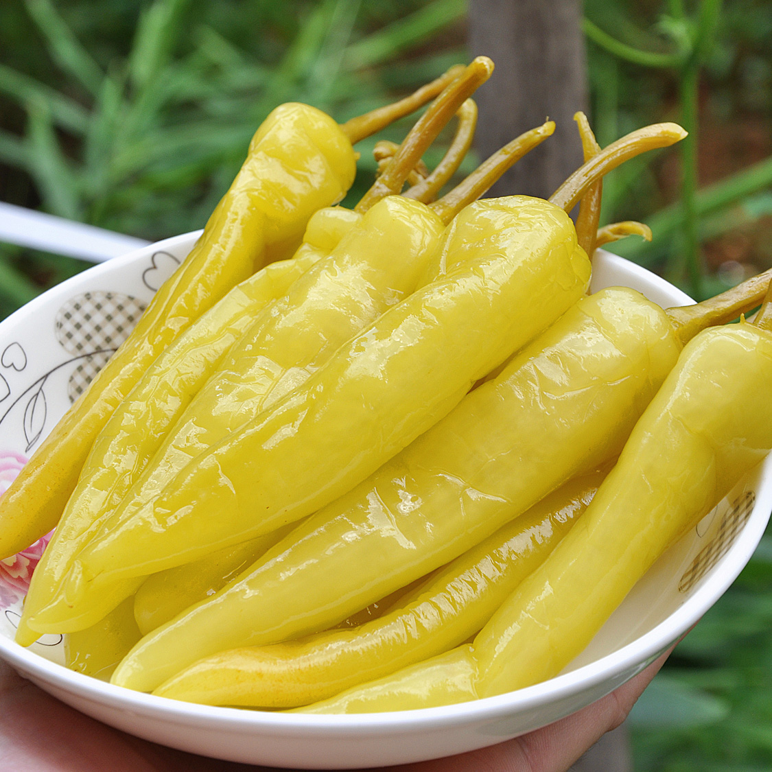 广西酸甜酸椒白玉辣椒泡椒腌制蔬菜牛角椒下饭菜酸嘢特产开胃泡菜-图0