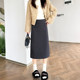 Woolen autumn and winter temperament H-shaped skirt with high-end feel