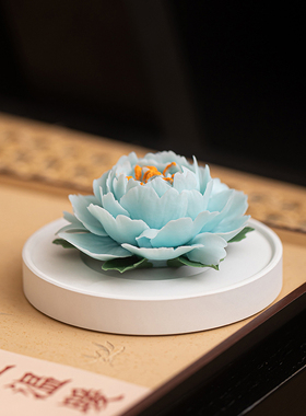 蕴华堂拾光芍药香薰礼盒高级扩香石非遗瓷花香氛生日礼物节日送礼