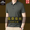 Classic car mulberry silk men's short-sleeved t-shirt
