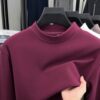 Classic car double-sided German velvet long-sleeved T-shirt for men