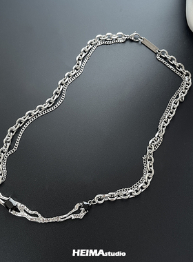 原创设计斜系列项链男