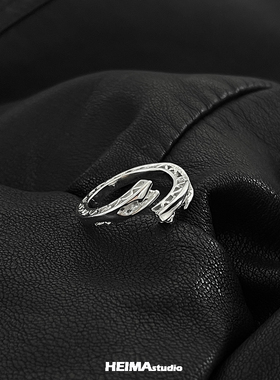 原创破碎定律系列纯银戒指男女