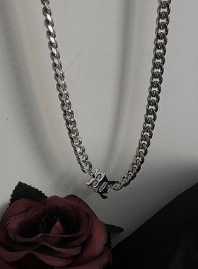 字母古巴项链潮流嘻哈街头欧美