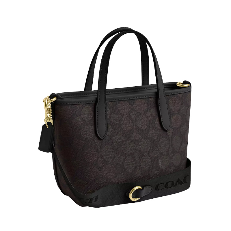 COACH/蔻驰City Mini Tote Bag 女士手拎包斜挎包迷你托特宽肩带 - 图2