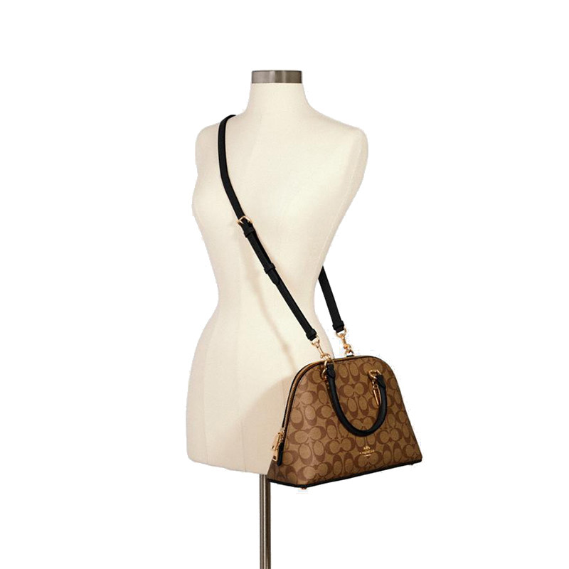 coach katy系列女士老花图案贝壳包 GENEROSITY海外女士包袋