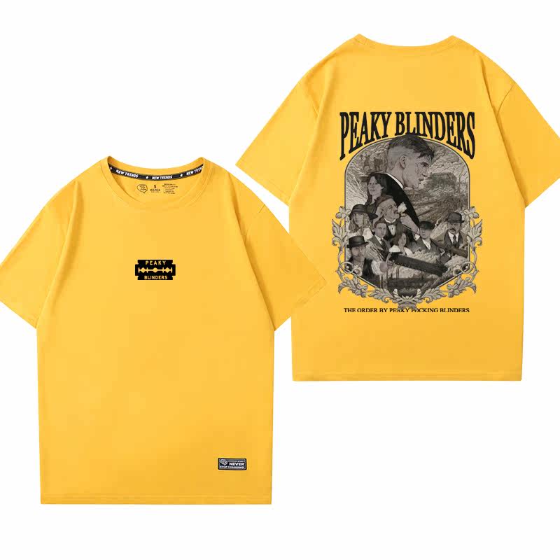 浴血黑帮谢尔比周边剃刀党复古t恤 潮货制燥T恤