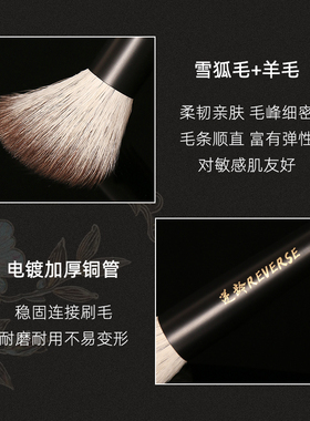 逆龄檀木平头动物毛点彩刷腮红刷