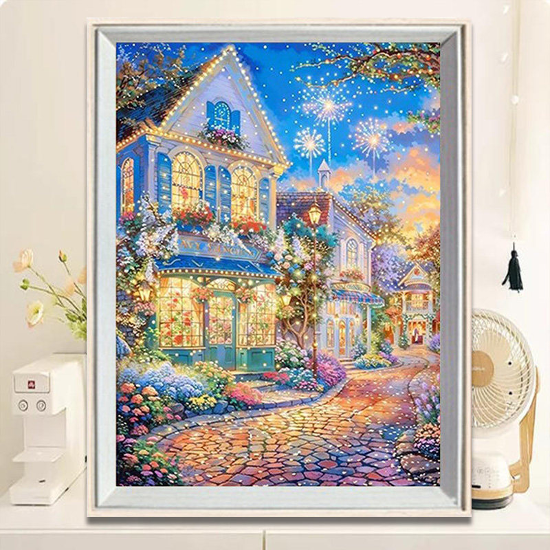 流光花筑钻石画梦幻烟火2025手工diy卡通动漫治愈砖石粘贴十字绣,淘宝优惠券,粉丝福利购,淘宝优惠卷