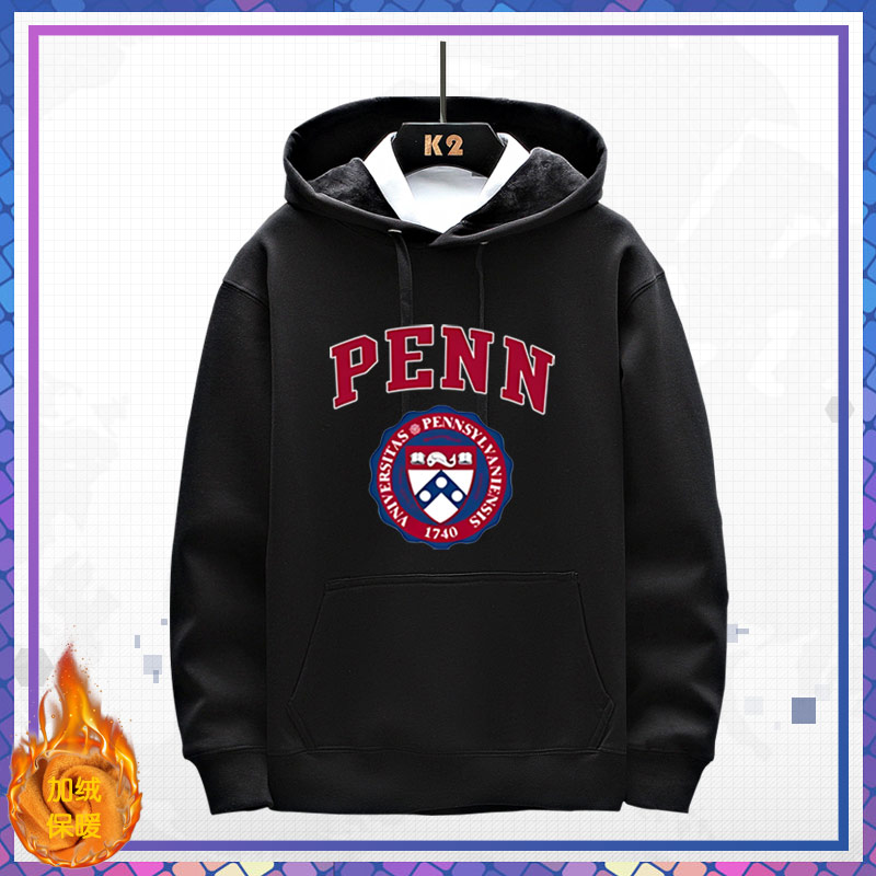 宾夕法尼亚大学休闲连帽卫衣秋冬季纪念品校服宾大UPennne - 图1