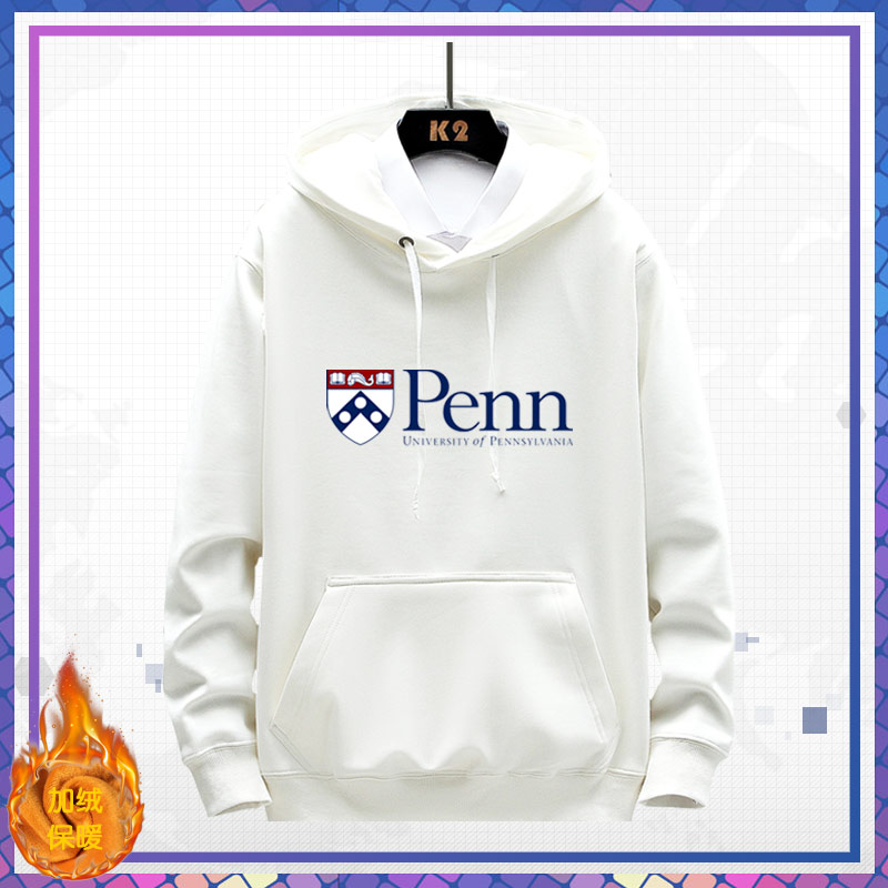 宾夕法尼亚大学休闲连帽卫衣秋冬季纪念品校服宾大UPennne - 图0