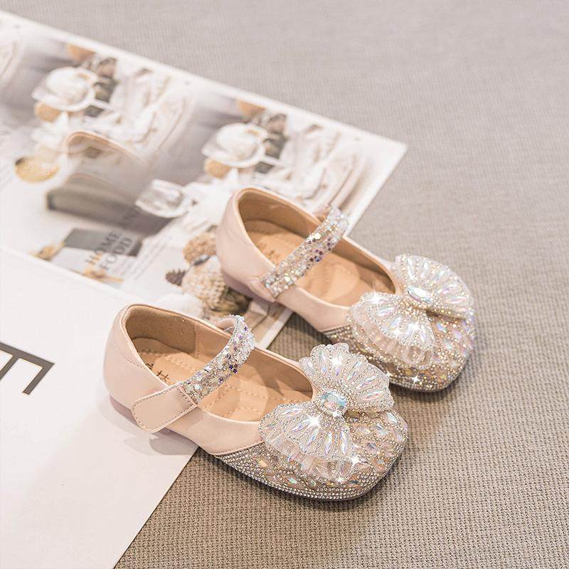 女童公主鞋2025春秋款新款女宝宝儿童鞋子水晶鞋软底皮鞋演出单鞋,淘宝优惠券,粉丝福利购,淘宝优惠卷