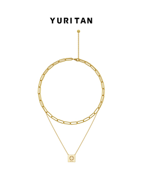 十字方牌组合项链CURE