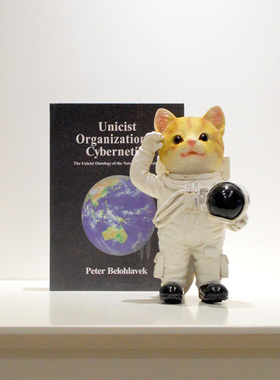 户外花园庭院卡通小猫摆件树脂仿真宇航员太空人创意装饰景观雕塑