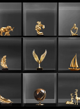 新中式办公室高档摆件拈花指