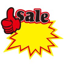 Japanese purchase of English E Explosive Sticker Price Tag Price Tag Supermarket Fruit Card Price Advertising Paper Customised