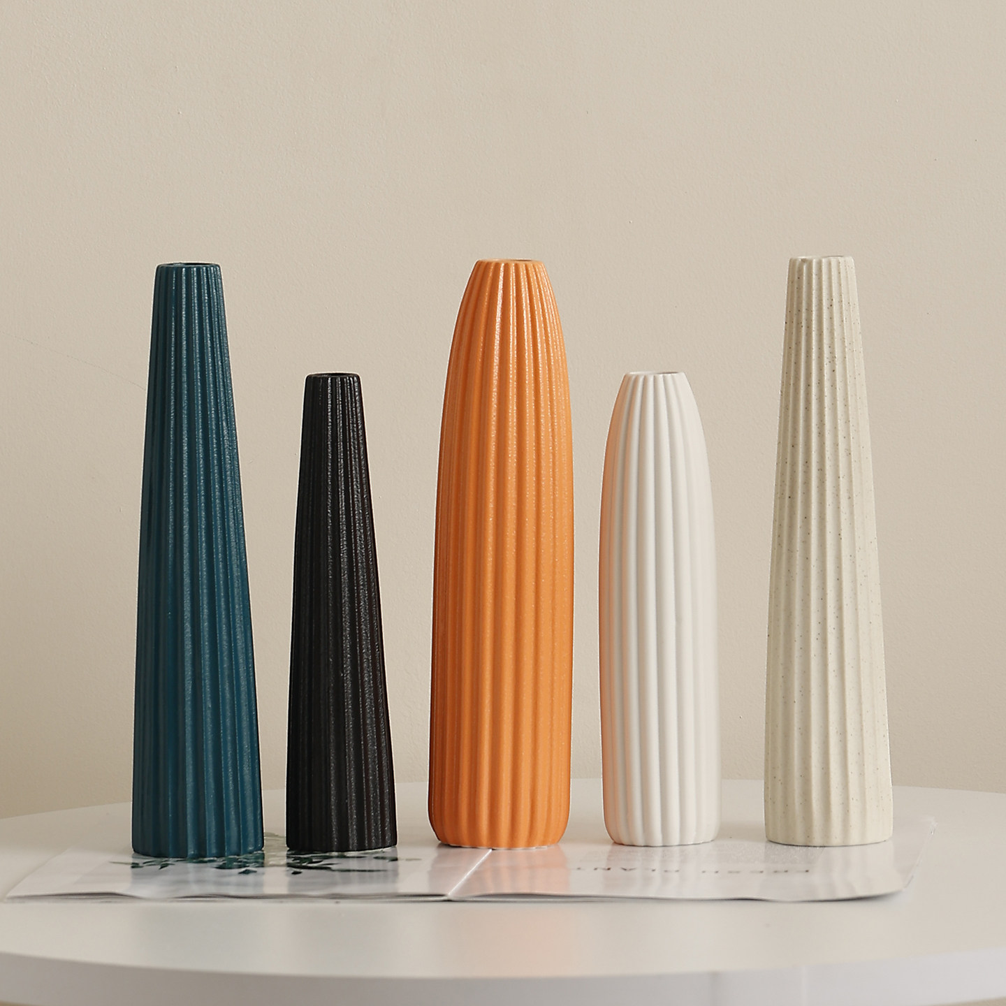 现代简约陶瓷花瓶客厅插花仿真花鲜花水培茶几餐桌面艺术感装饰品,淘宝优惠券,粉丝福利购,淘宝优惠卷