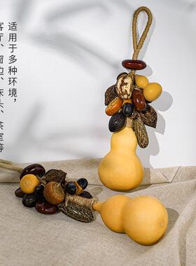手工麻绳编织葫芦果实串装饰挂饰