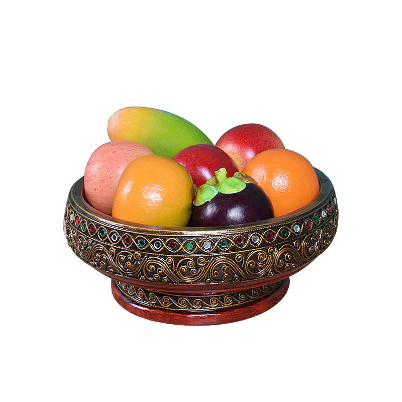 木质蒙古水果盘家用客厅茶几干果泰国摆放中式实木点心干果收纳盘,淘宝优惠券,粉丝福利购,淘宝优惠卷