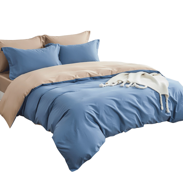 Color-blocking simple style student dormitory custom four-piece set
