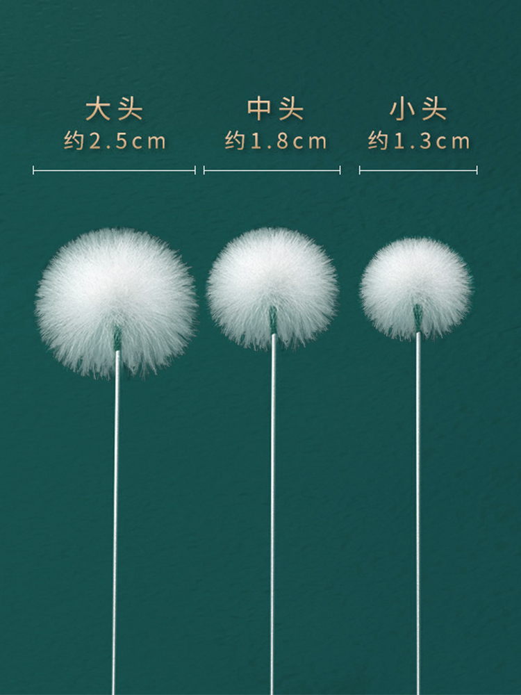 掏耳朵的专用工具挖耳勺采耳神器鹅绒毛棒套装挖耳勺挠转踩毛毛棒 - 图3