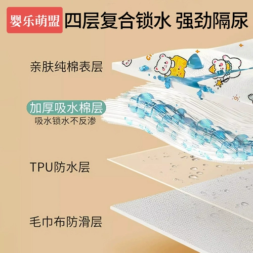 Детская водонепроницаемая хлопковая дышащая пеленка для детского сада, матрас, можно стирать