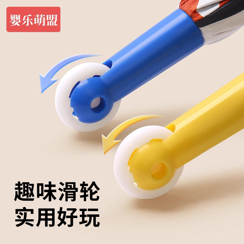 儿童雨伞男女童幼儿园小孩宝宝小学生上学专用大号安全圆角长柄伞