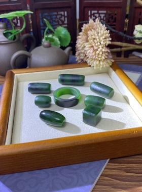 俄罗斯碧玉红皮料手串配饰路路通方糖跑环