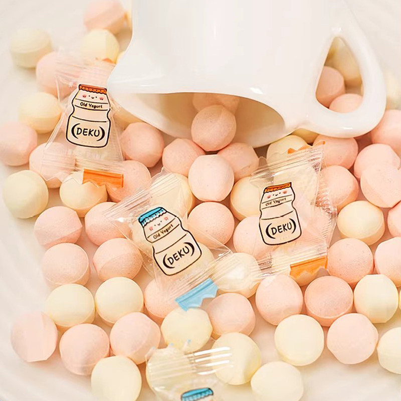 德酷厚酸奶风味奶片糖休闲儿童零食干吃奶片老酸奶贝片糖果草莓味,淘宝优惠券,粉丝福利购,淘宝优惠卷