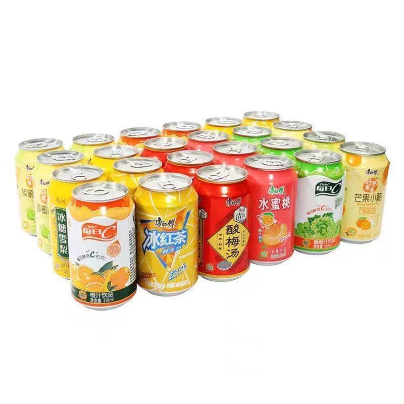 康师傅饮料罐装310ml24冰红茶24整箱每日C橙汁特价批发混搭饮品 - 图2