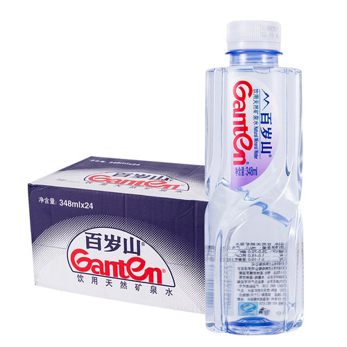 新货百岁山矿泉水348ml24瓶整箱装矿物质小瓶天然健康批发饮用水 - 图0