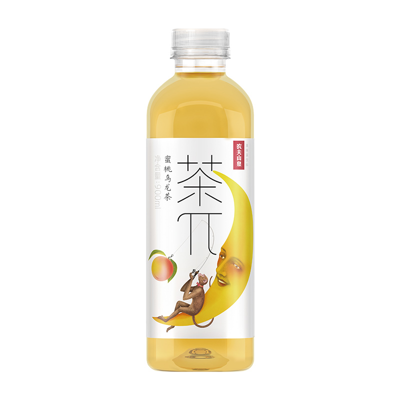 农夫山泉茶派茶兀整箱900ml*12大瓶饮料蜜桃乌龙柠檬红茶西柚绿茶 - 图3