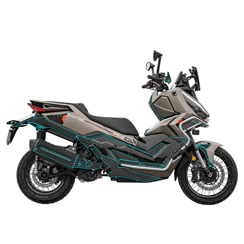 适用于26款升仕368G碳纤维装饰贴膜油箱防刮保护贴纸改装防水配件 - 图3