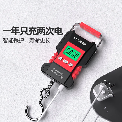高精度防水手提电子秤精准便携式手拎随身小型称鱼器钩家用弹簧称 - 图2