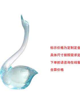 树脂水晶球情侣天鹅摆件现代轻奢家居玄关客厅酒柜电视柜装饰品