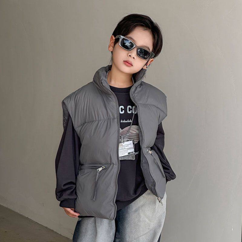 秋冬季儿童新款羽绒立领棉服马甲背心男女童中大童休闲保暖童装,淘宝优惠券,粉丝福利购,淘宝优惠卷