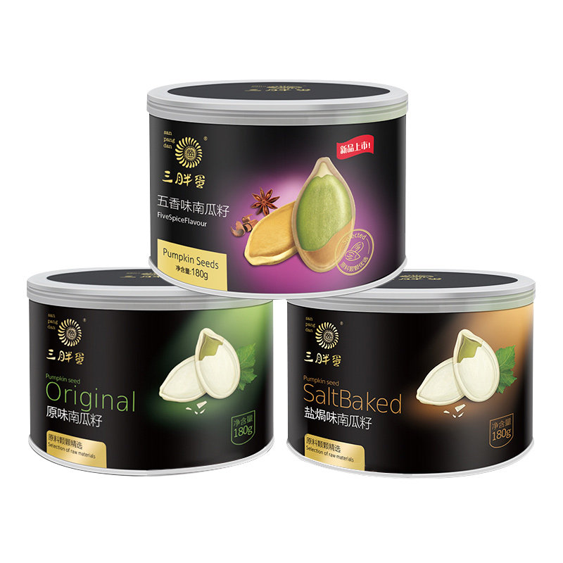 三胖蛋罐装180gx4 每纪食品瓜子