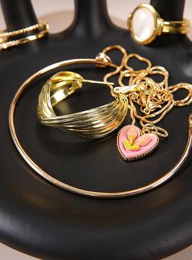 树脂工艺品手环戒指收纳托盘摆件桌面装饰品小众收纳摆件