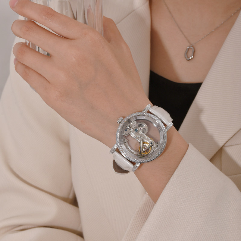 vrq唯诺其初心镂空女小众感机械表 vrq国产腕表