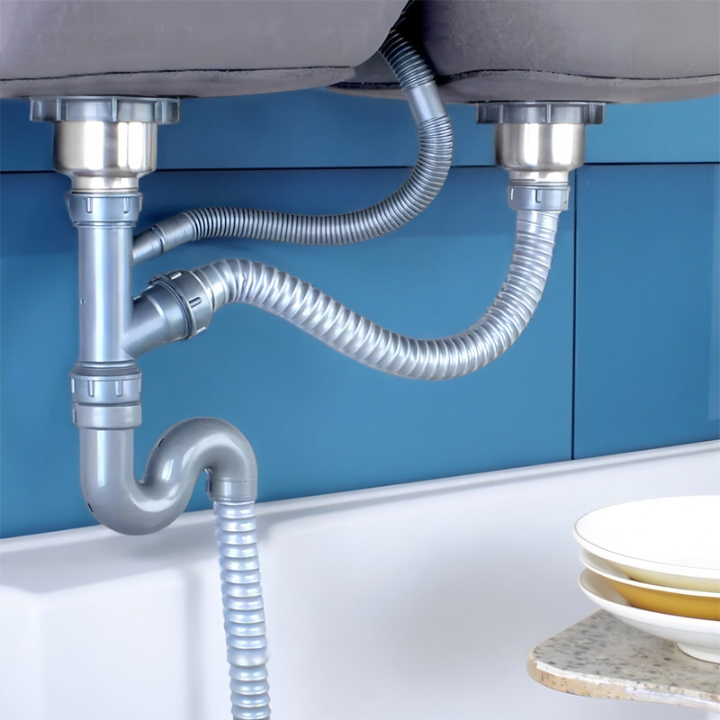 厨房洗菜盆下水管道配件防臭水槽单双槽水池下水器洗碗池排水管子,淘宝优惠券,粉丝福利购,淘宝优惠卷