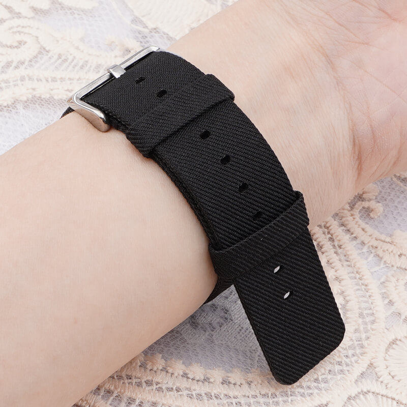 代用iwatch华为dw卡西欧nato表链 沐时配件