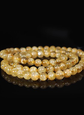 安伯曼金发晶多圈手串6-7mm