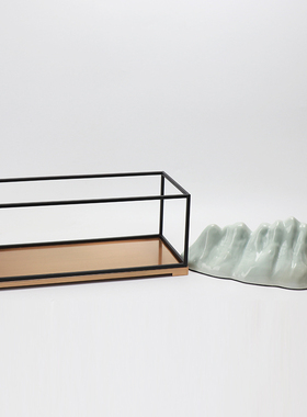 新中式风铁艺陶瓷样板间软装饰品