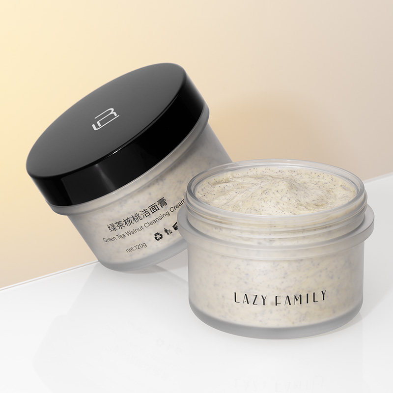 lazyfamily绿茶核桃洁面膏深层去清洁角质磨砂膏面部温和洁面洗卸,淘宝优惠券,粉丝福利购,淘宝优惠卷