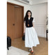 Zhang Azing summer ໃນຕອນກາງຄືນແບບ Lyocell ປອມສອງສິ້ນເສື້ອທີເຊີດແຂນສັ້ນເທິງ + ສິ້ນຊຸດສອງສິ້ນສໍາລັບແມ່ຍິງ summer