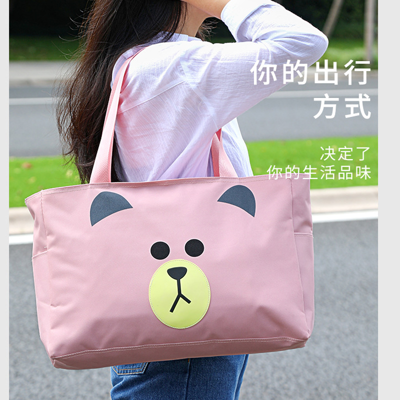 加厚牛津布购物袋环保袋超市折叠便携女大容量手提外出旅行包袋子