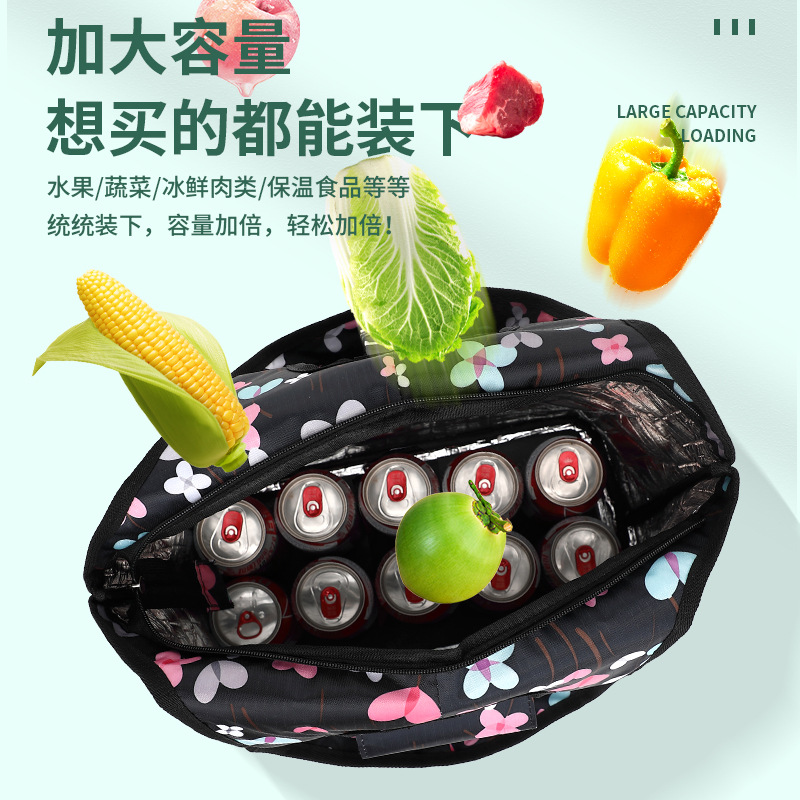老人超市购物车买菜车小拉车家用可折叠轻便手推车拉杆外出行李包