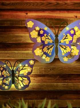户外创意蝴蝶太阳能发光氛围灯