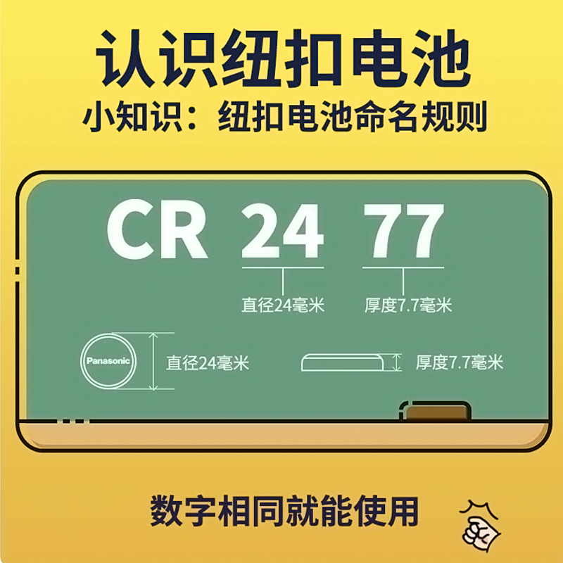 松下原装进口CR2477纽扣电池3V蔚来车钥匙遥控器锂电子LITHIUM BATTER未来智能马桶盖煤碳矿人员定位卡电饭煲